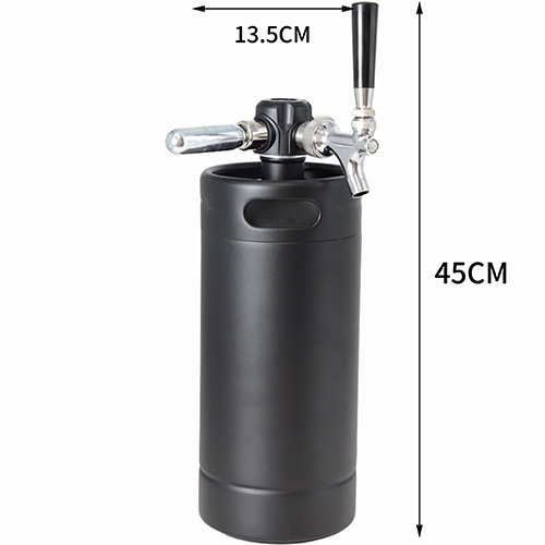 4L CO2ディスペンスヘッド付き4Lシングルウォール樽